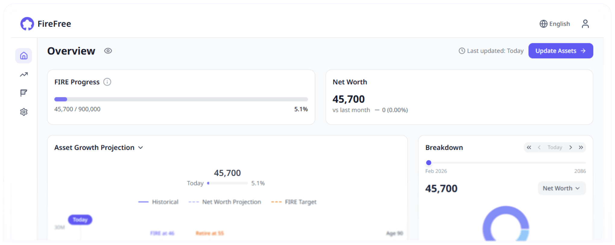 Illustration of financial freedom journey